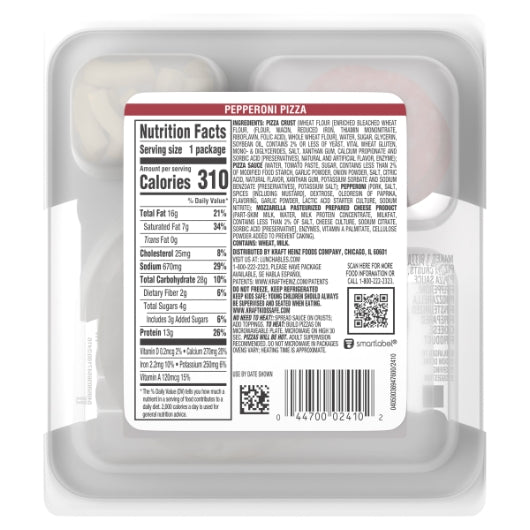 Oscar Mayer Lunchables Pizza with Pepperoni, 16 x 4.3 oz Case - DOT product image 5