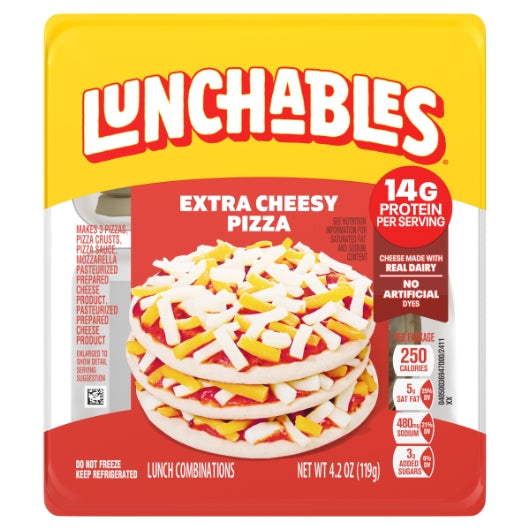 Lunchables Extra Cheese Pizza, 16 x 4.2 oz Case - DOT product image 2