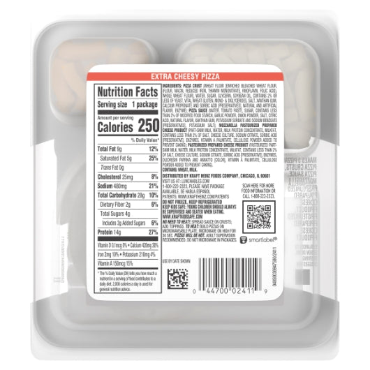 Lunchables Extra Cheese Pizza, 16 x 4.2 oz Case - DOT product image 5