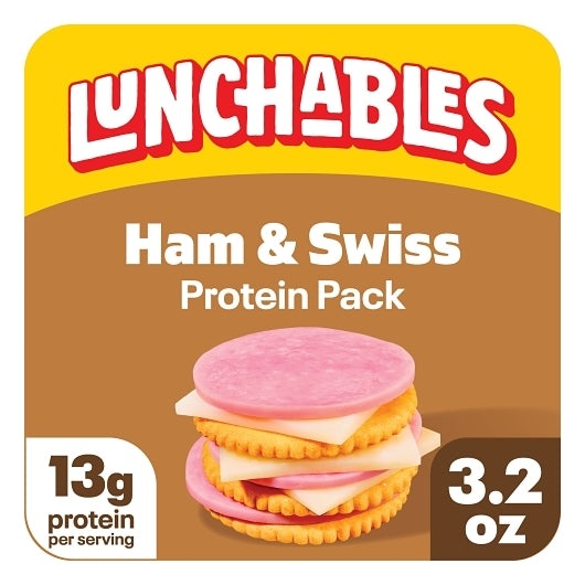 Kraft Oscar Mayer Ham & Swiss Cracker Stackers, 16 x 90 GR Case - Crackers & Grahams