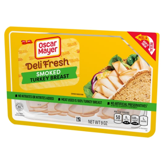 Oscar Mayer Deli Shaved Smoked Turkey Breast, 8 x 9 oz Case - DOT product image 4