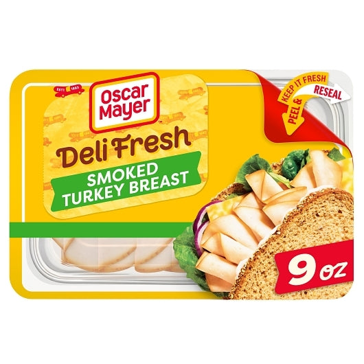 Oscar Mayer Deli Shaved Smoked Turkey Breast, 8 x 9 oz Case - DOT product image 3
