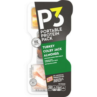 Oscar Mayer Turkey, Almonds & Colby Jack Portable Protein Pack, 2 x 5 x 2 oz Case - DOT product image 3