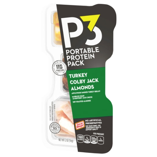 Oscar Mayer Turkey, Almonds & Colby Jack Portable Protein Pack, 2 x 5 x 2 oz Case - DOT product image 7