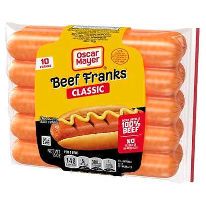 Oscar Mayer Beef Franks, 12 x 15 oz Case - DOT product image 4