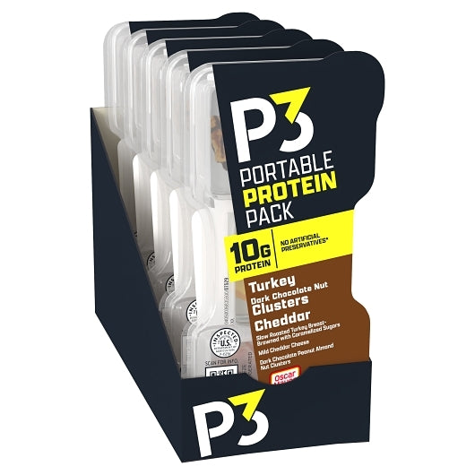 Oscar Mayer P3 Portable Protein Pack Turkey, Mild Cheddar Cheese, Dark Chocolate Peanut Almond Cluster, 2 x 5 x 56 GR - DOT product image 6
