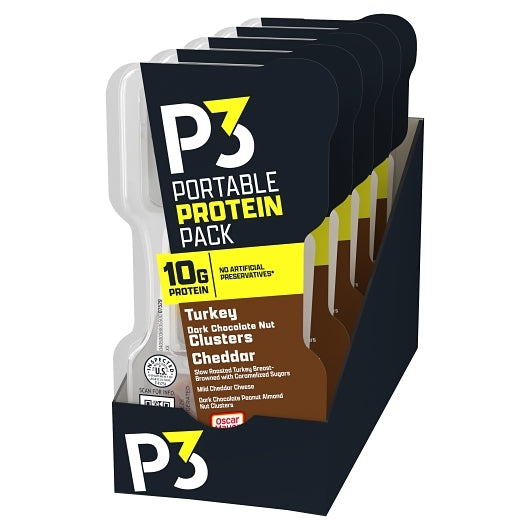 Oscar Mayer P3 Portable Protein Pack Turkey, Mild Cheddar Cheese, Dark Chocolate Peanut Almond Cluster, 2 x 5 x 56 GR - DOT product image 8
