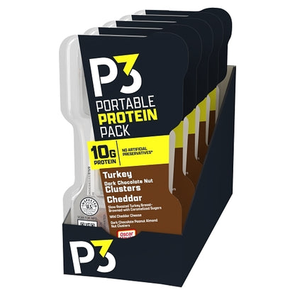 Oscar Mayer P3 Portable Protein Pack Turkey, Mild Cheddar Cheese, Dark Chocolate Peanut Almond Cluster, 2 x 5 x 56 GR - DOT product image 8