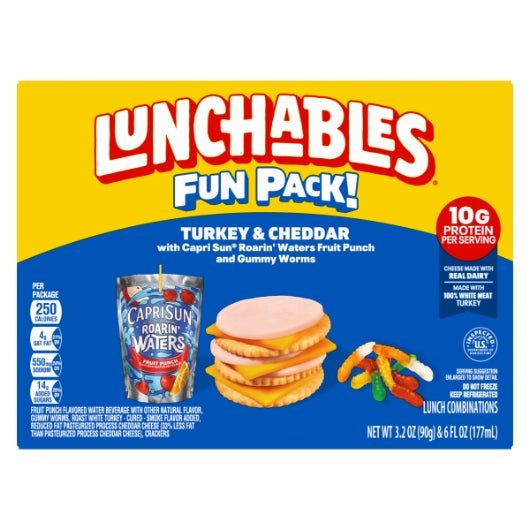 Kraft Heinz Lunchable SINGLE SERVE TURKEY & CHEDDAR, 8 x 9.2 oz Case - DOT product image 3