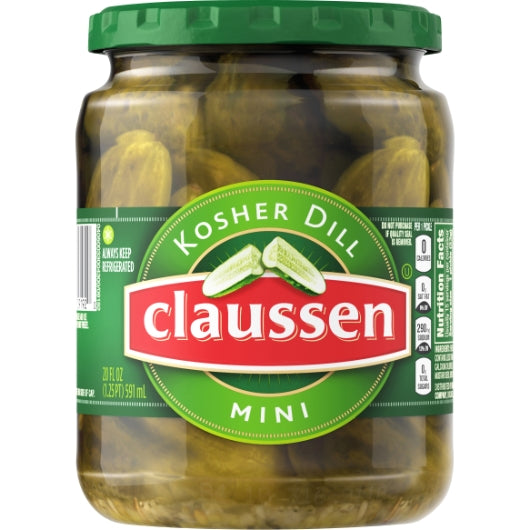 Claussen Kosher Dill Mini Pickle Mini Jar, 12 x 591 ML Case - DOT product image 2