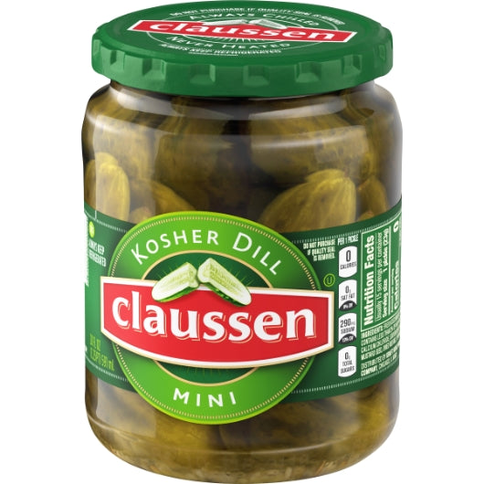 Claussen Kosher Dill Mini Pickle Mini Jar, 12 x 591 ML Case - DOT product image 3
