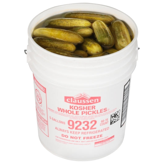 Claussen Kosher Dill Pickle Whole Bulk, 1 x 5 GA Case - DOT product image 4