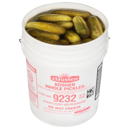 Claussen Kosher Dill Pickle Whole Bulk, 1 x 5 GA Case - DOT product image 4