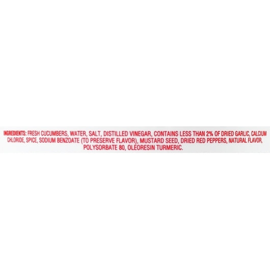 Claussen Kosher Dill Pickle Whole Bulk, 1 x 5 GA Case - DOT product image 6