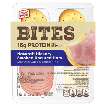 Oscar Mayer Ham, Monterey Jack & Cracker Trio, 7 x 3.3 oz Case - DOT product image 2
