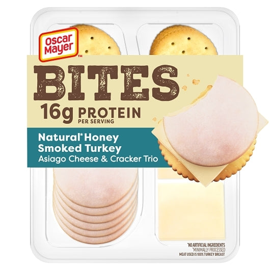 Oscar Mayer Turkey, Asiago Cheese & Cracker Trio, 7 x 3.3 oz Case - DOT product image 4