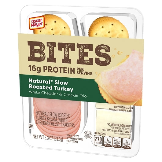 Oscar Mayer Turkey, White Cheddar & Cracker Trio, 7 x 93.3 GR Case - DOT product image 4