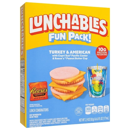Lunchable Turkey and Cheese With Capri Sun Convenience Meal, 8 x 259 GR Case - DOT product image 6