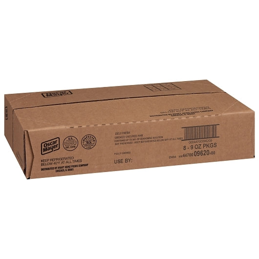 Oscar Mayer Deli Shaved Smoked Uncured Ham, 8 x 9 oz Case - DOT product image 6