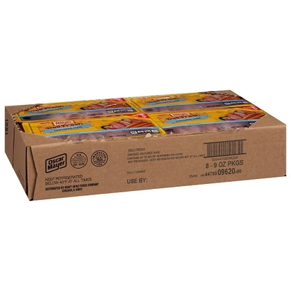 Oscar Mayer Deli Shaved Smoked Uncured Ham, 8 x 9 oz Case - DOT product image 5