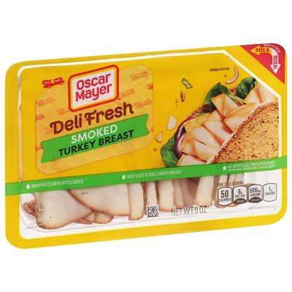 Oscar Mayer Deli Shaved Smoked Turkey Breast, 8 x 9 oz Case - DOT product image 6