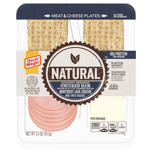 Oscar Mayer Ham, Monterey Jack & Cracker Trio, 7 x 3.3 oz Case - DOT product image 3