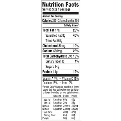 Oscar Mayer Lunchables Ham & Cheddar Cheese with Vanilla Creme Cookies, 16 x 3.5 oz Case - DOT product image 6