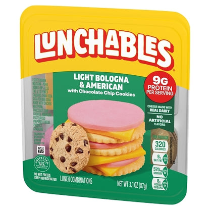 Oscar Mayer Lunchables Light Bologna & American Cheese with Chocolate Chip Cookies, 16 x 3.1 oz Case - DOT product image 4