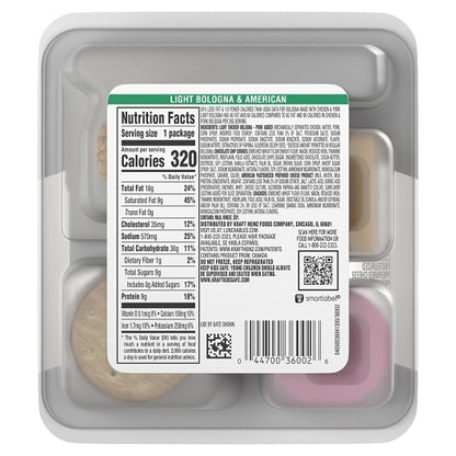Oscar Mayer Lunchables Light Bologna & American Cheese with Chocolate Chip Cookies, 16 x 3.1 oz Case - DOT product image 5