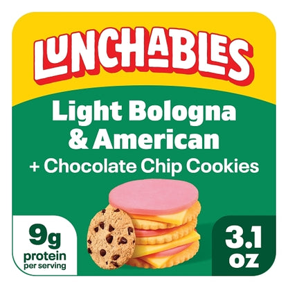 Oscar Mayer Lunchables Light Bologna & American Cheese with Chocolate Chip Cookies, 16 x 3.1 oz Case - DOT product image 3