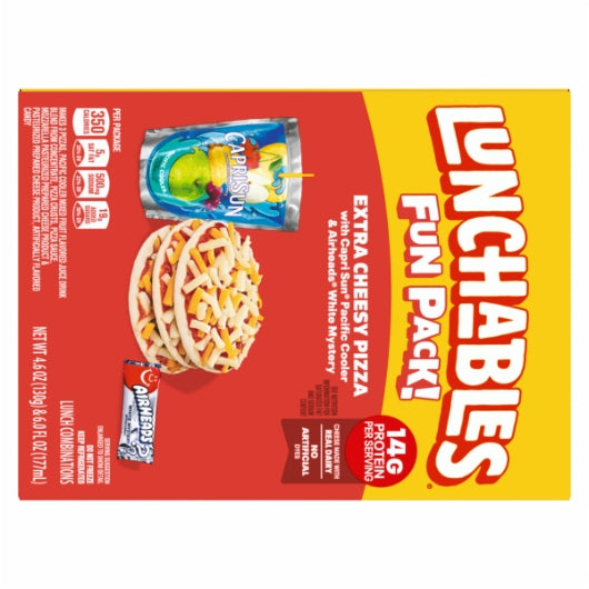 Kraft Lunchable Cheese Single Serve Cheese Pizza with Capri Sun Lunch Combination, 8 x 307 GR Case - DOT product image 7