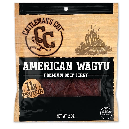 Cattleman's American Wagyu Beef Jerky, 1 x 8 ct Case - Meat Snacks