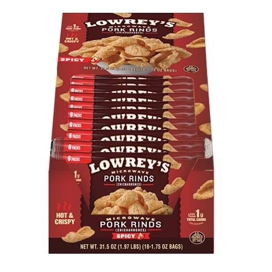 Lowreys BACON CURLS SPICY, 2 x 18 x 1.75 oz Case - DOT product image 2