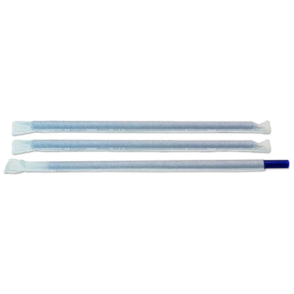 D and W 9 Inch Individually Wrapped Giant Blue Straw, 4 x 300 x 1 each Case - DOT product image 2