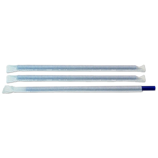 D and W 9 Inch Individually Wrapped Giant Blue Straw, 4 x 300 x 1 each Case - DOT product image 2