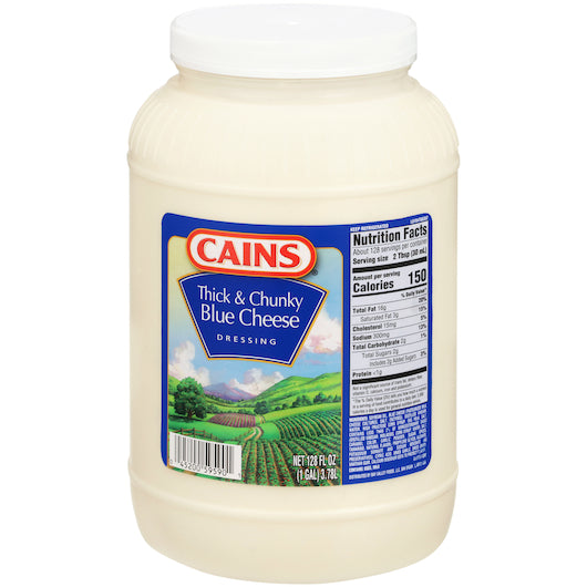Cains Chunky Blue Cheese Dressing Bulk, 4 x 1 GA Case - DOT product image 2