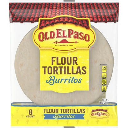 Old El Paso 8 Inch Burrito Flour Tortilla, 12 x 11 oz Case - DOT product image 2