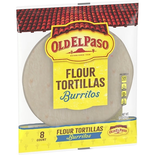 Old El Paso 8 Inch Burrito Flour Tortilla, 12 x 11 oz Case - DOT product image 5