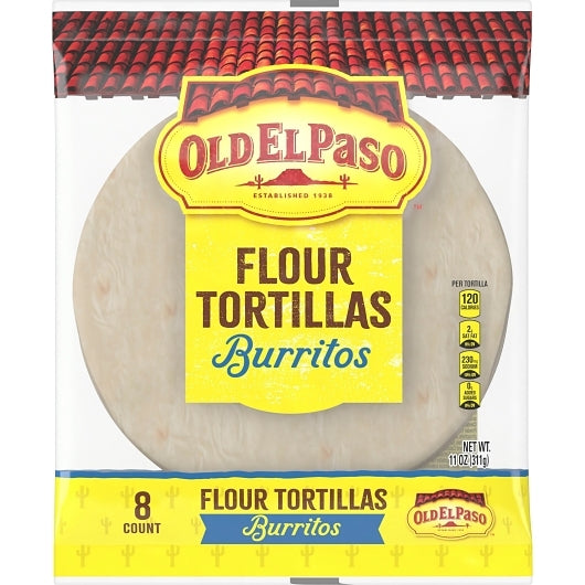 Old El Paso 8 Inch Burrito Flour Tortilla, 12 x 11 oz Case - DOT product image 4