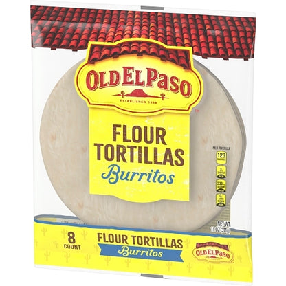 Old El Paso 8 Inch Burrito Flour Tortilla, 12 x 11 oz Case - DOT product image 7