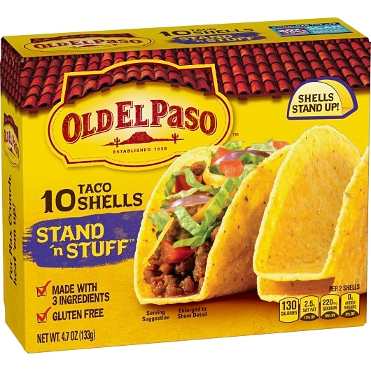 Old El Paso Stand 'N Stuff Taco Shells, 12 x 4.7 oz Case - DOT product image 4