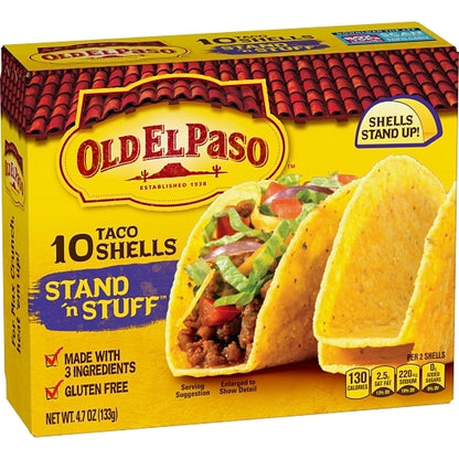 Old El Paso Stand 'N Stuff Taco Shells, 12 x 4.7 oz Case - DOT product image 4