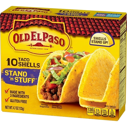Old El Paso Stand 'N Stuff Taco Shells, 12 x 4.7 oz Case - DOT product image 6
