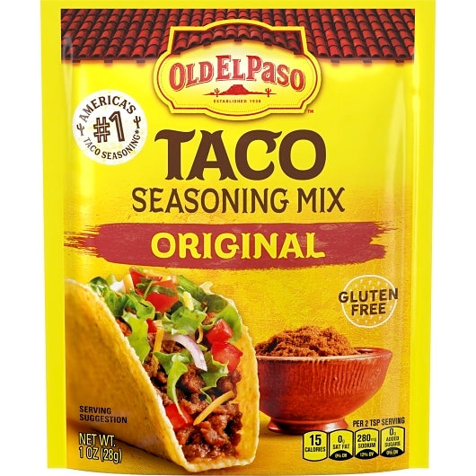 Old El Paso Original Taco Seasoning, 32 x 1 oz Case - DOT product image 3