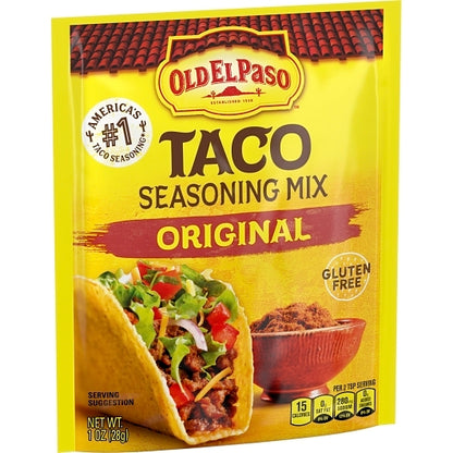 Old El Paso Original Taco Seasoning, 32 x 1 oz Case - DOT product image 6