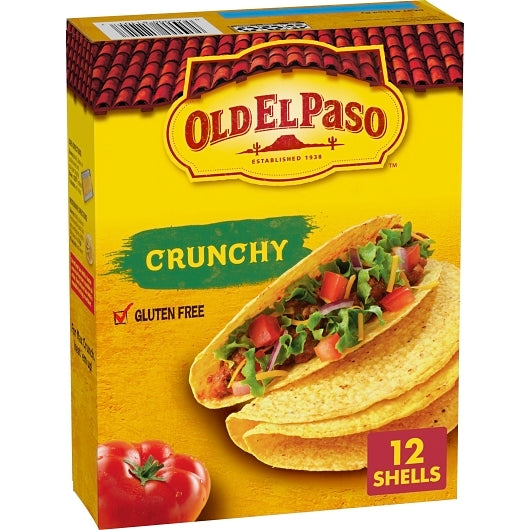 Old El Paso 5 Inch Gluten Free Crunchy Taco Shells, 12 x 4.6 oz Case - DOT product image 8