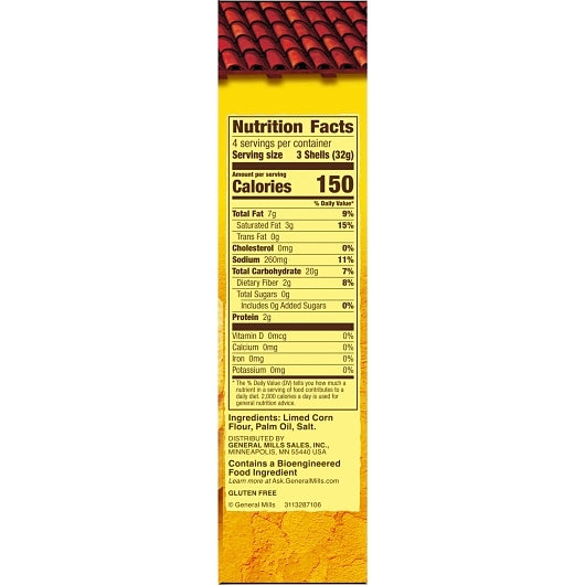 Old El Paso 5 Inch Gluten Free Crunchy Taco Shells, 12 x 4.6 oz Case - DOT product image 7
