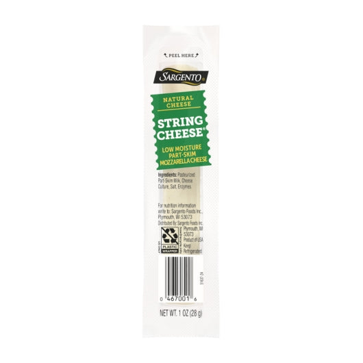 Sargento Natural Low Moisture Part-Skim Mozzarella String Cheese, 4 x 24 x 1 oz Case - DOT product image 2
