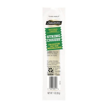 Sargento Natural Low Moisture Part-Skim Mozzarella String Cheese, 4 x 24 x 1 oz Case - DOT product image 2