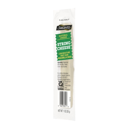 Sargento Natural Low Moisture Part-Skim Mozzarella String Cheese, 4 x 24 x 1 oz Case - DOT product image 5